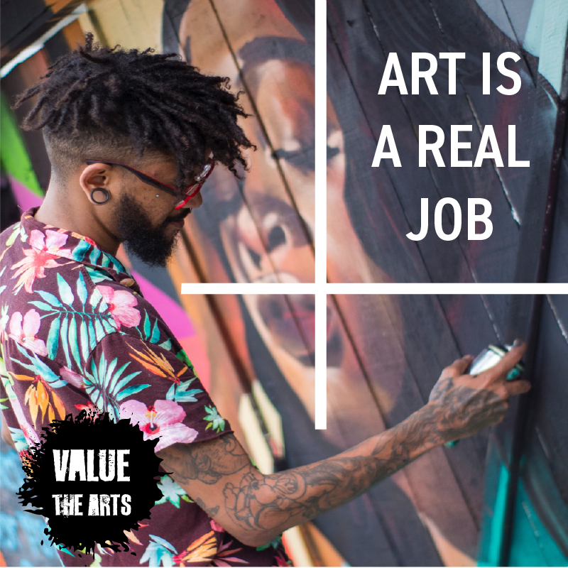 Art is a Real Job social media tile UniSA Project 2020
