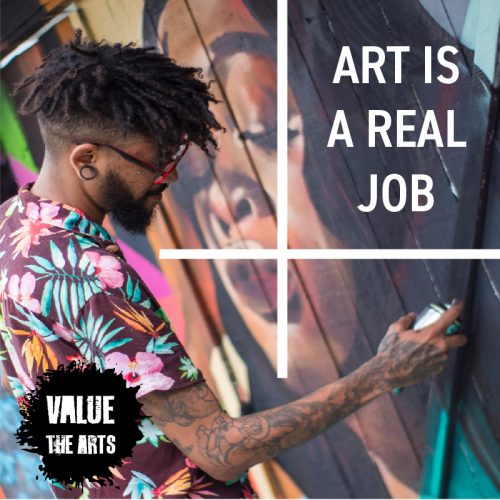 Art is a Real Job social media tile UniSA Project 2020